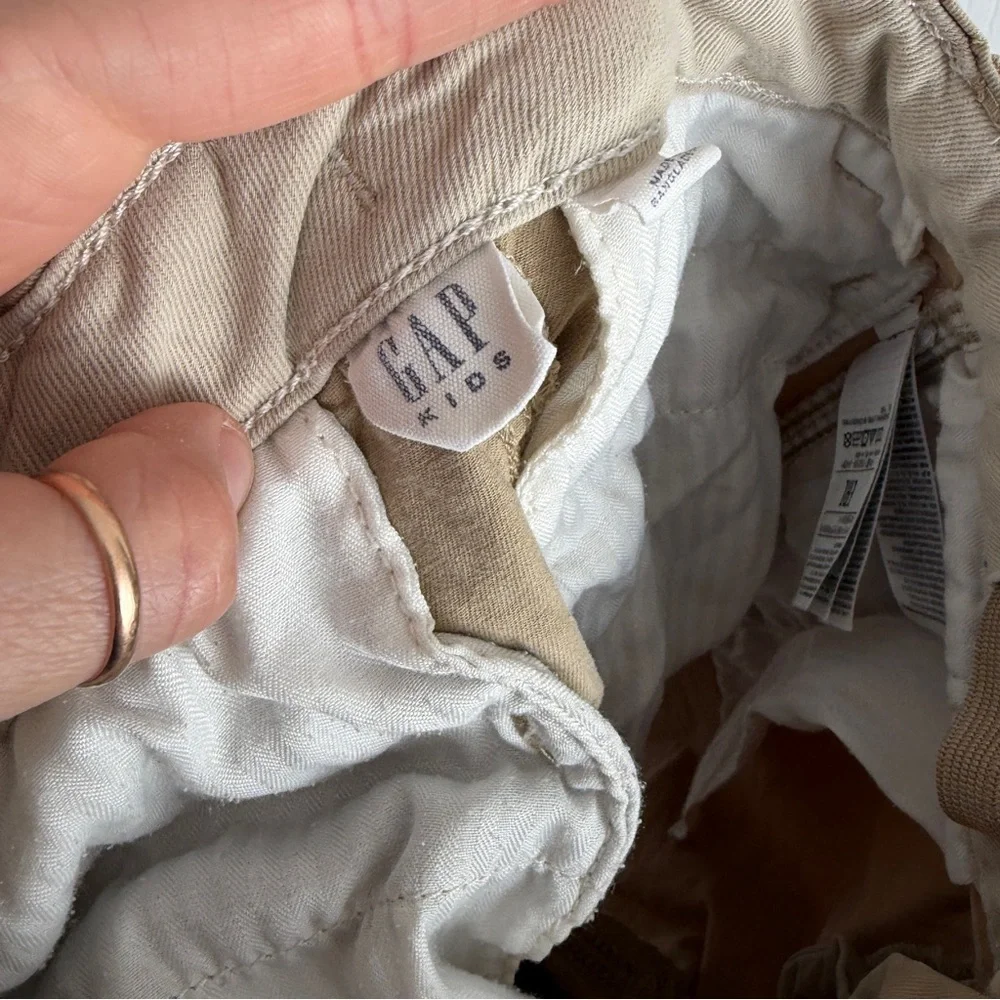 Gap Kids Boys 8 Khaki Cotton Chino Dress School Uniform Shorts